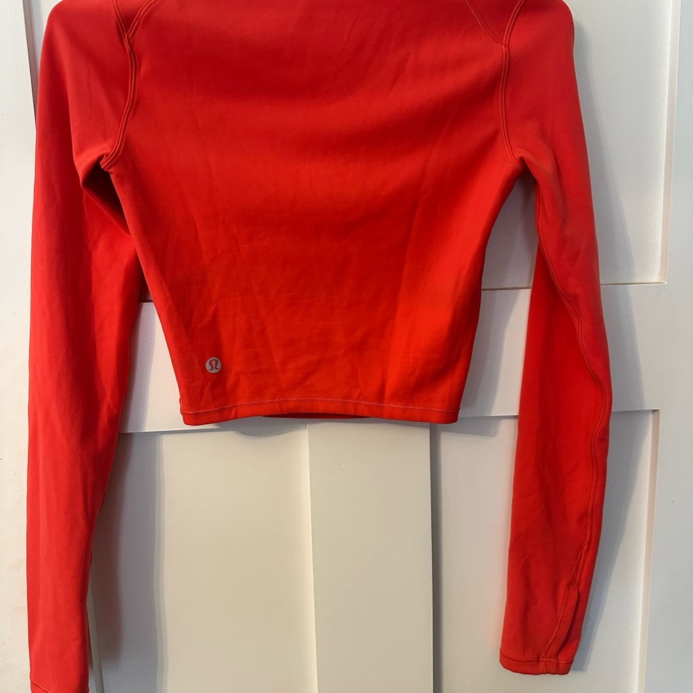 lululemon athletica Red Long Sleeve Women's Top